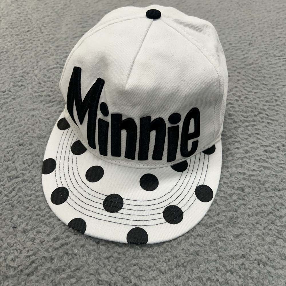 Minie Mouse Hat Cap Mens One Size Snapback Polka Dog Embroidered Disney Parks